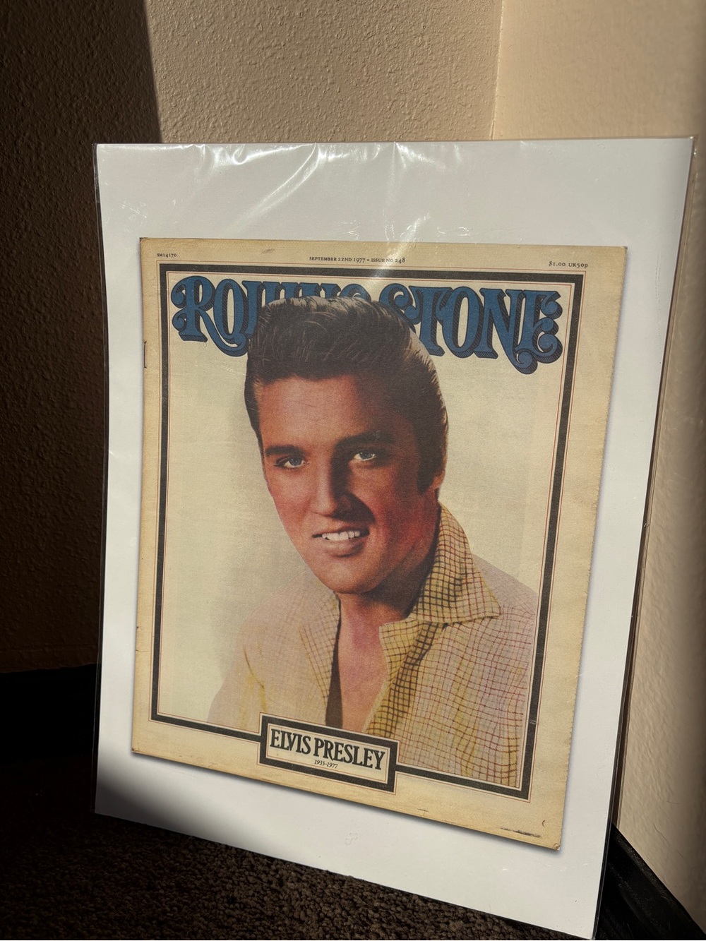 Elvis Presley Rolling Stone Magazine Cover Print, 1977